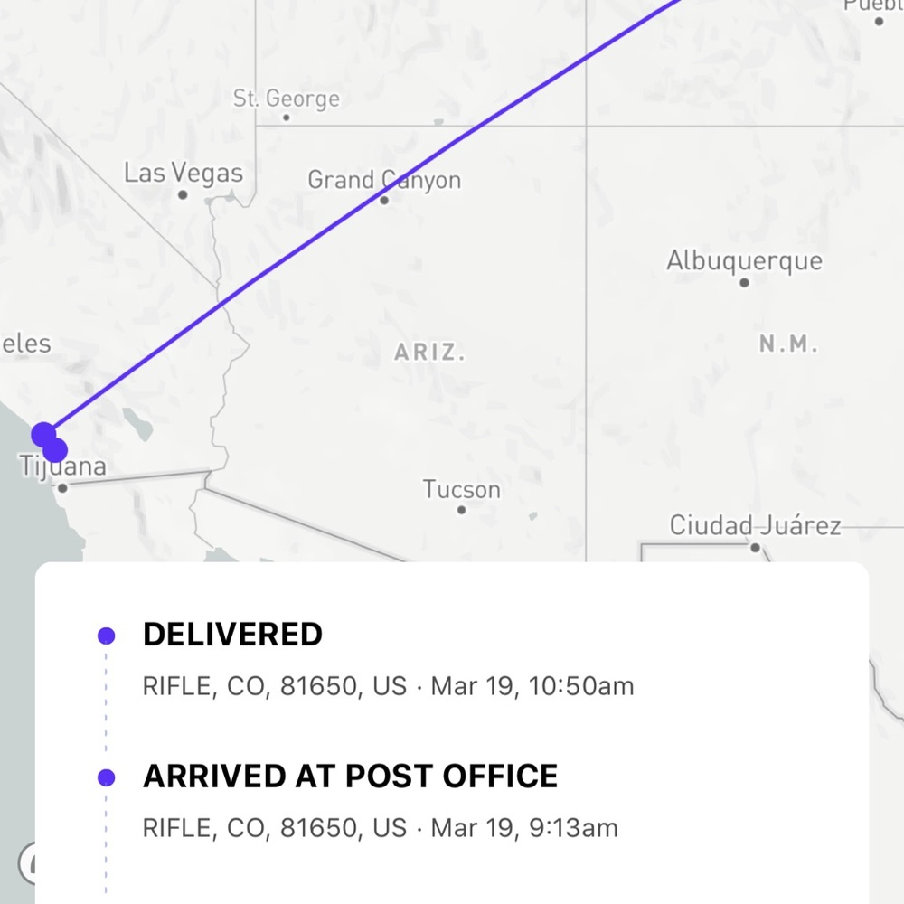 Proof of delivery